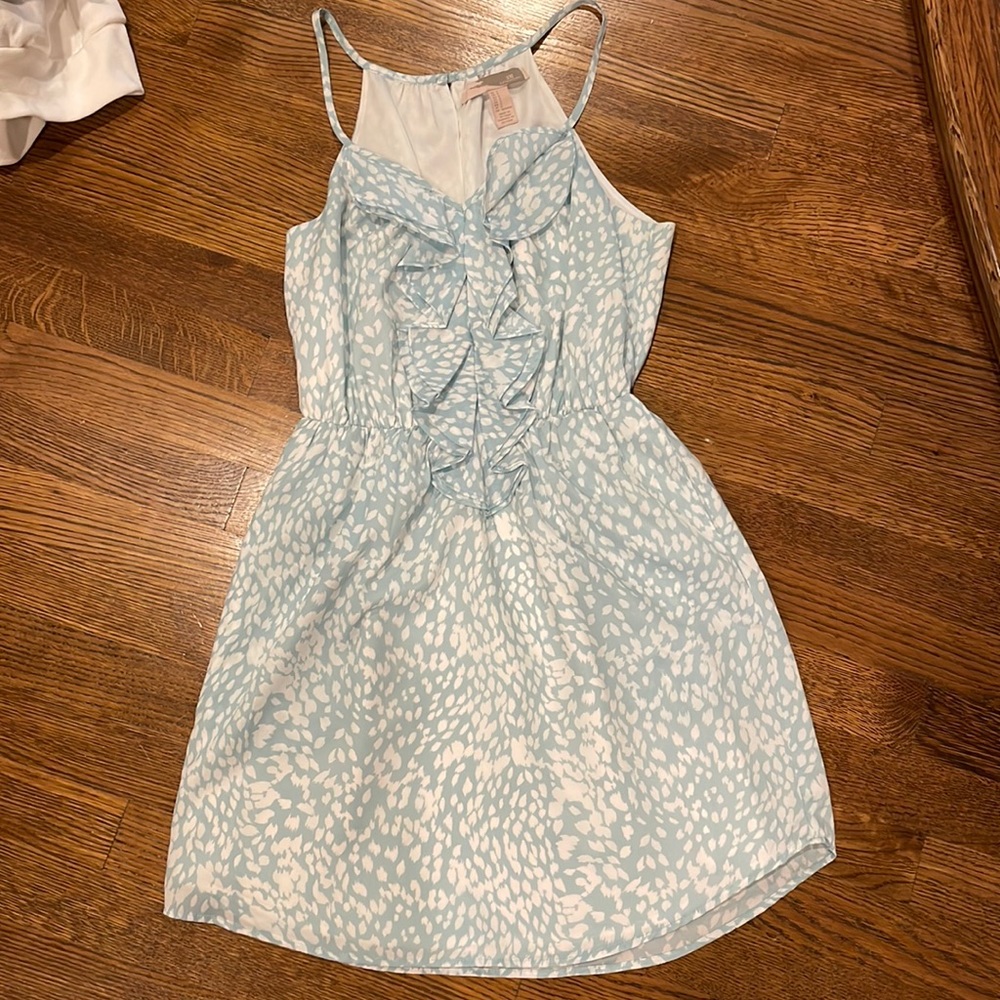 Blue and white sundress